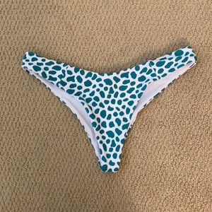 Bright Swimwear Barbados Top In Mint Cheetah